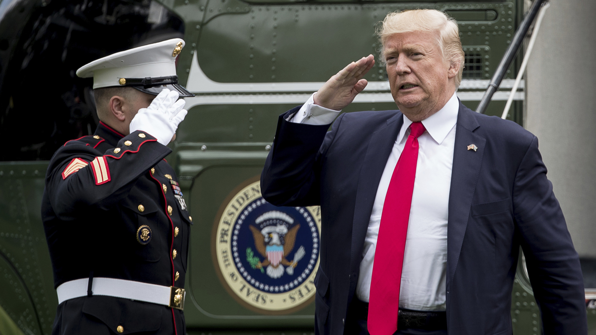  President Donald Trump arrives at the White House in Washington, Friday, June 16, 2017, after speaking about Cuba policy in Miami. (Andrew Harnik/AP Photo) 