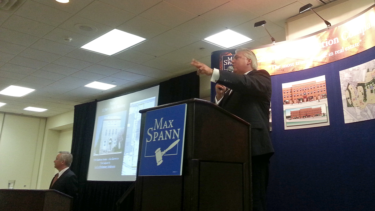  The Archdiocese of Philadelphia auctioned off seven properties Wednesday, July 14, 2013.  (Tom MacDonald/WHYY) 