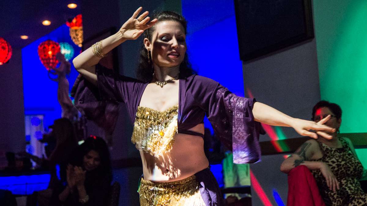 Dancer Rebekah performs at the 5th annual Belly Dancers Fight for Air.