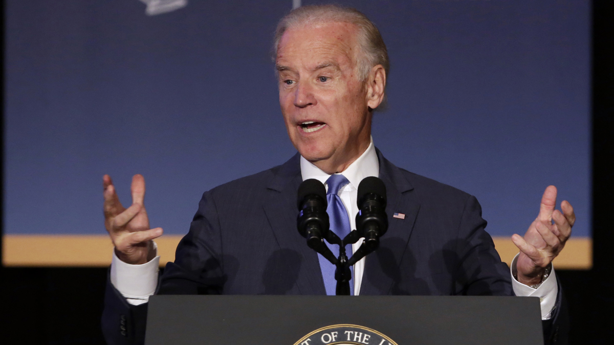  Vice President Joe Biden addresses the Association for a Better New York last month.  (AP Photo/Richard Drew) 