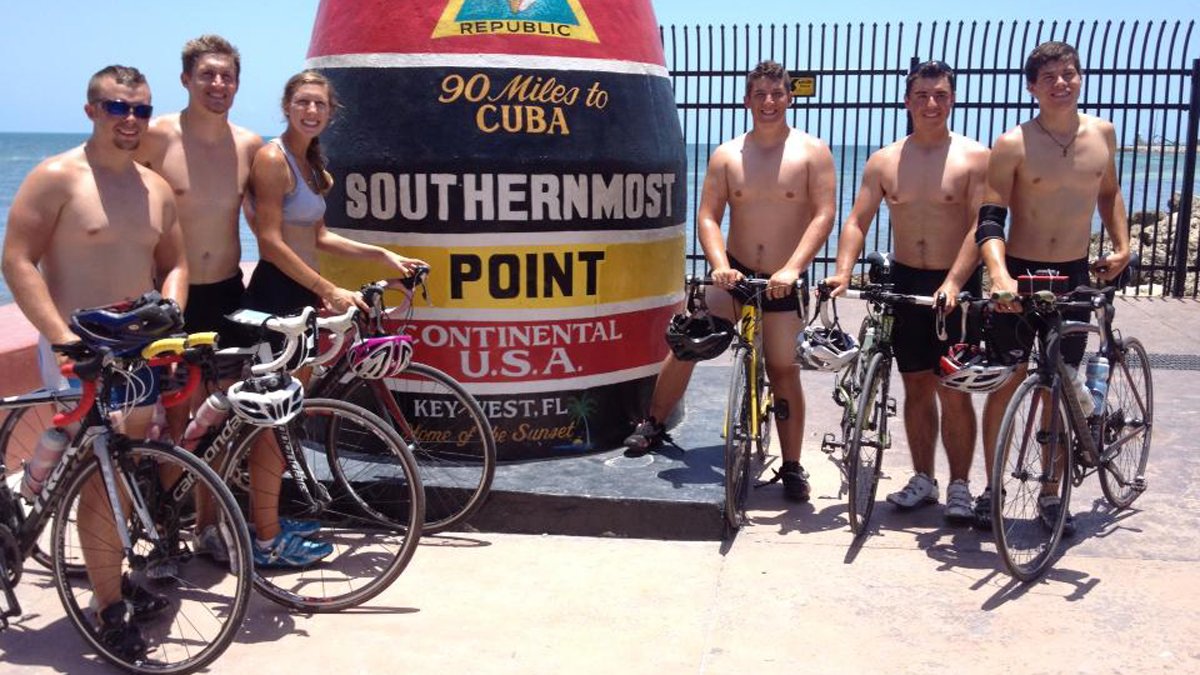  The Coast to Coast for MS: Atlantic Coast Team recently completed their 2,637-mile bike trek. (Photo courtesy of Cameron Swengel/for NewsWorks)  
