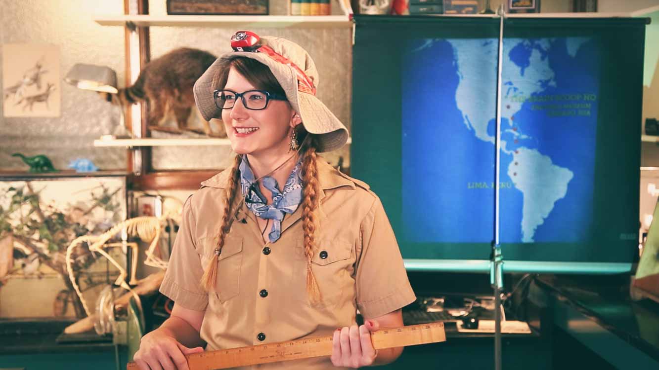 Emily Graslie of the web series The Brain Scoop. (Courtesy of Tom McNamara of The Field Museum)