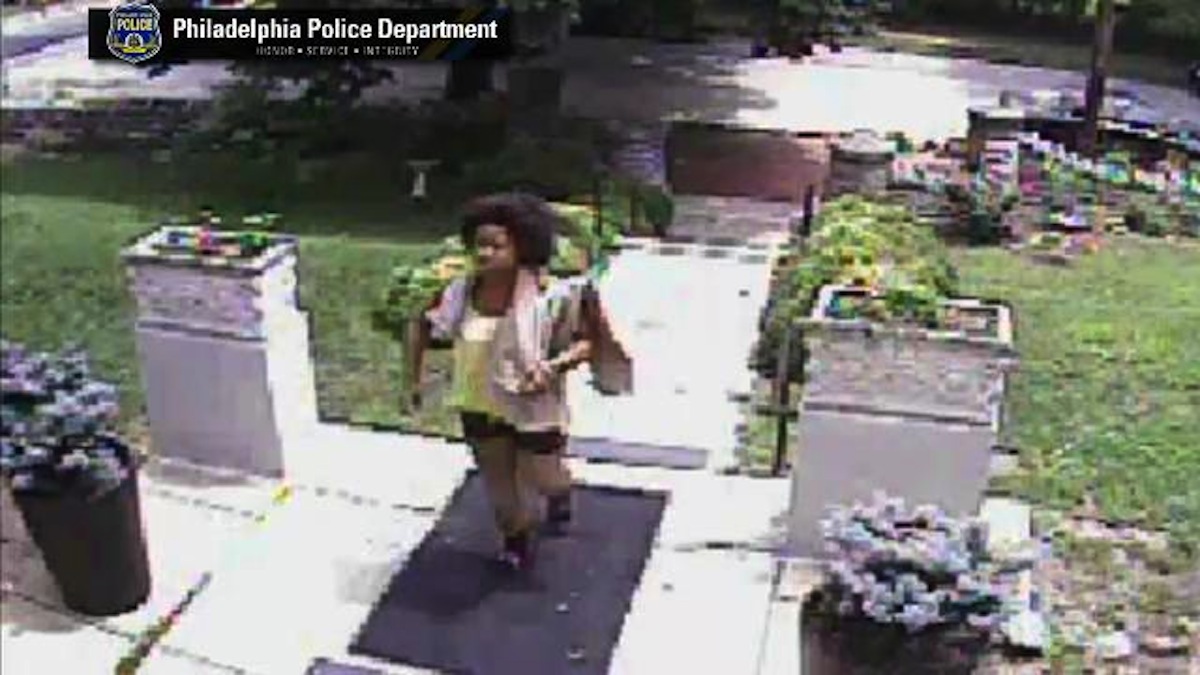  A surveillance shot of the alleged Germantown burglar. (Courtesy of Philadelphia Police) 