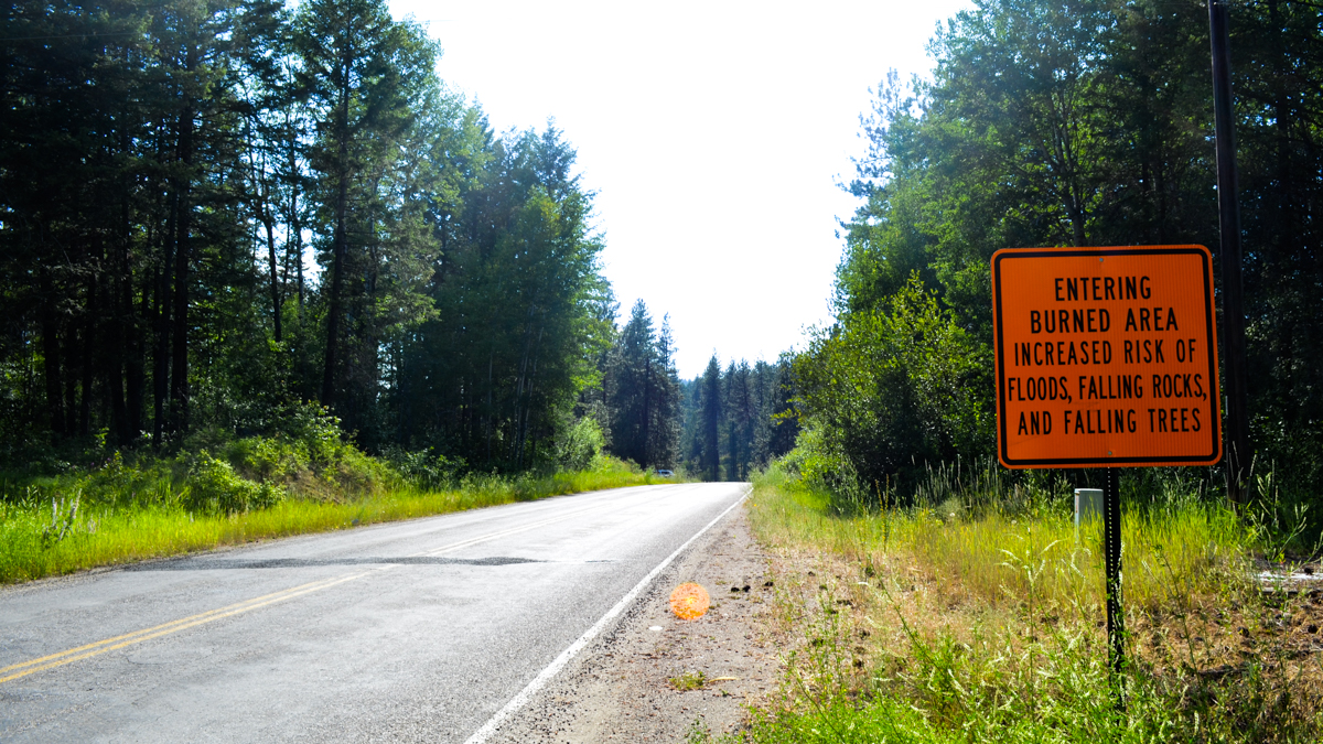 The Spokane Reservation in eastern Washington was hit by a wildfire last year. (Eilis O'Neill/for WHYY)