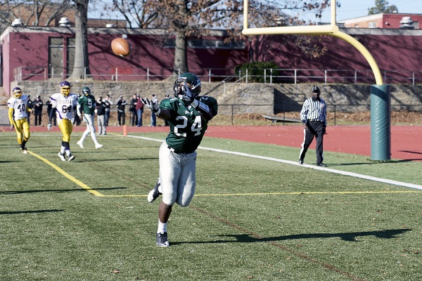 <p><p>Chris Rone's catch in the endzone drives Germantown's lead to 24. (Bas Slabbers/for NewsWorks)</p></p>
