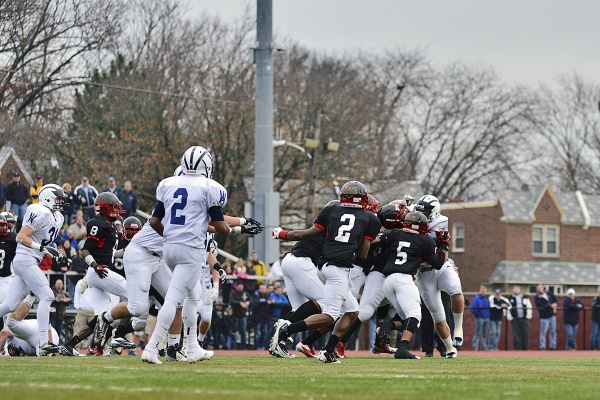 <p><p>The Panthers defense makes a stop. (Bas Slabbers/for NewsWorks)</p></p>
