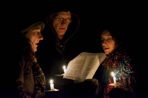 <p><p>East Falls neighbors came out to McMichael Park for the traditional holiday event. (Bas Slabbers/for NewsWorks)</p></p>
