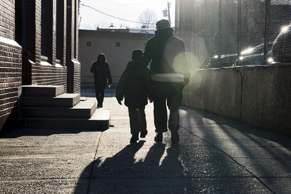 <p><p>Students and parents outside the Robert Fulton School on Haines Street in Germantown, on the day that it appeared on a list of schools slated for closing or consolidation. (Bas Slabbers/for NewsWorks)</p></p>
