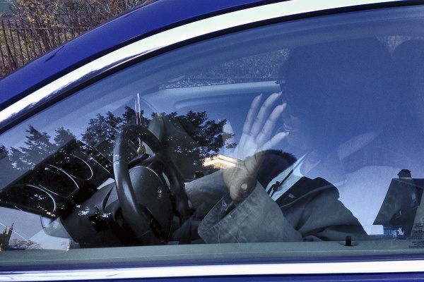 <p><p>Germantown High School Principal Margaret Mullen-Bavwidinsi leaves for a meeting at School District headquarters on Thursday without commenting on the news. (Bas Slabbers/for NewsWorks)</p></p>
