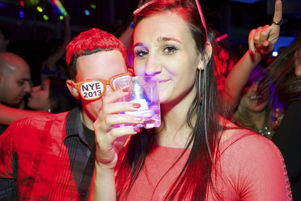 <p>Revelers welcome the new year at the venues in Atlantic City. (Bas Slabbers/for NewsWorks)</p>
