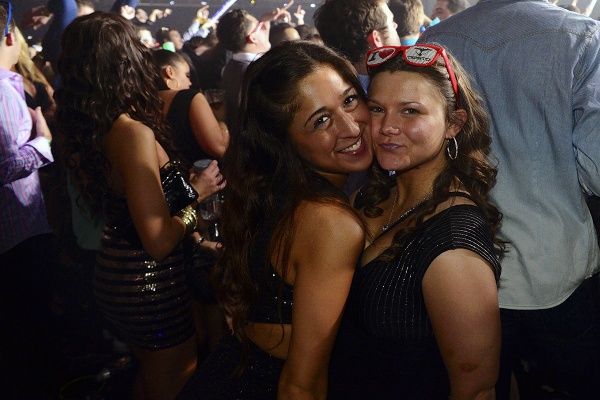 <p>Revelers welcome the new year at the venues in Atlantic City. (Bas Slabbers/for NewsWorks)</p>
