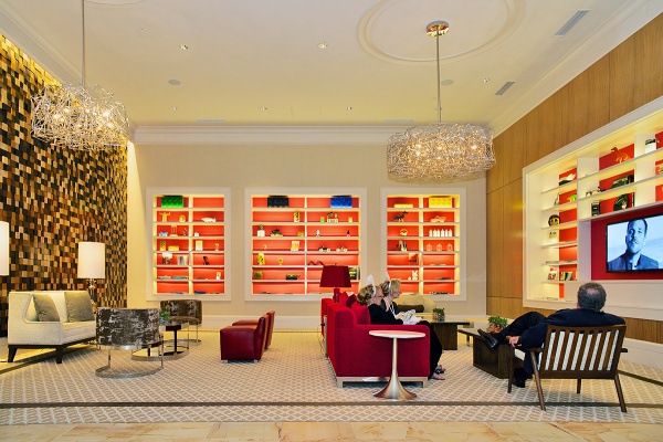 <p>Guest are seen in a lounge area at the entrance of the resort part of the complex. (Bas Slabbers/for NewsWorks, file)</p>
