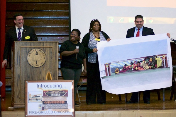 <p><p>This is the proposed mural that will fill one of the exterior walls of the building. (Bas Slabbers/for NewsWorks)</p></p>
