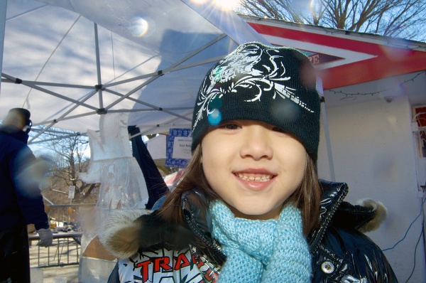 <p><p>Amalie Margaret Casey, visiting from Taipei, checked out the action on Main St. on Saturday. (Bas Slabbers/for NewsWorks)</p></p>
