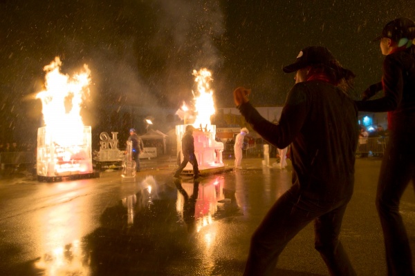 <p><p>Dancers from Merge Dance Studio danced around the bonfire. (Bas Slabbers/for NewsWorks)</p></p>
