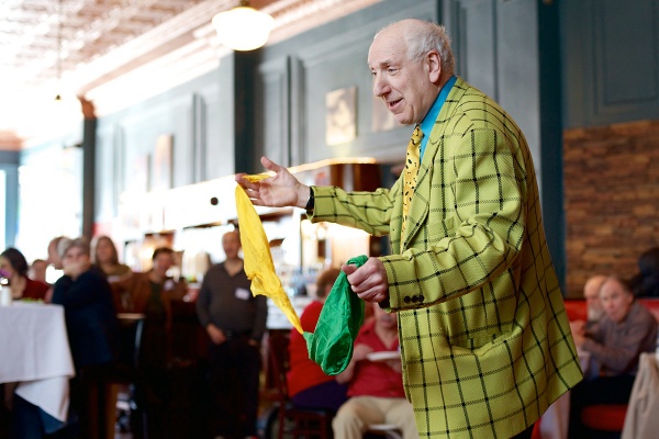 <p><p>Neil the Magician, a lawyer by day, performs tricks to entertain both young and old. (Bas Slabbers/for NewsWorks)</p></p>
