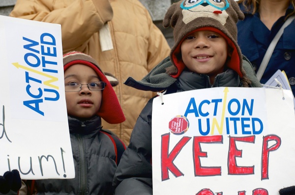 <p><p>Alumni, students and community leaders rallied in Vernon Park in a fleeting effort to save Germantown High School from closing. (Bas Slabbers/for NewsWorks)</p></p>
