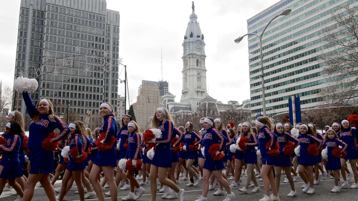 Floats, balloons, marching bands and crowd scenes during the 95th annual Thanksgiving Day Parade. (Bas Slabbers/for NewsWorks)