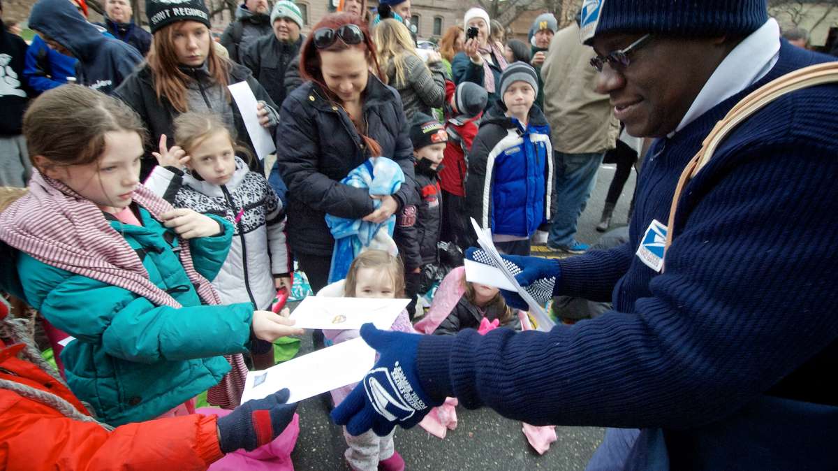Letters to Santa are the only mail picked up by UPSP on Thanksgiving Day. (Bas Slabbers/for NewsWorks)