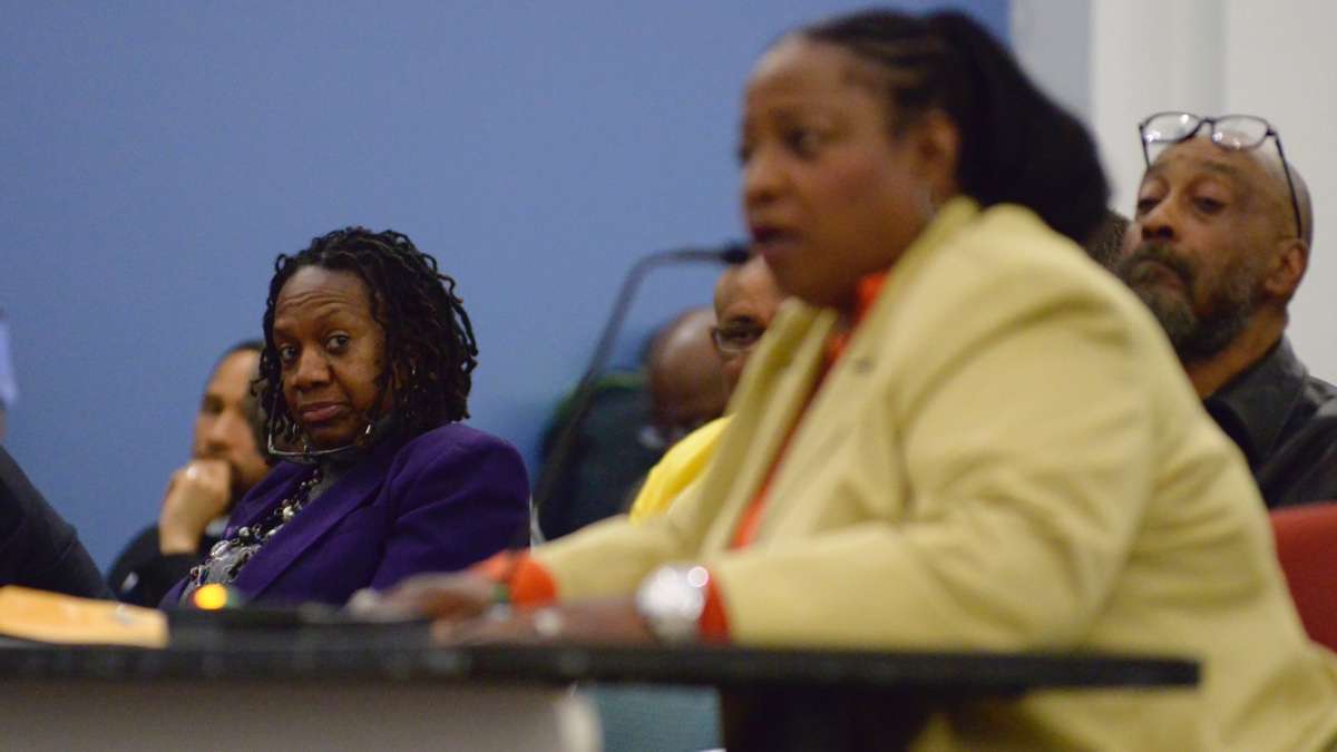 Quibila Divine at the March 2017 SRC meeting. (Bastiaan Slabbers for WHYY)