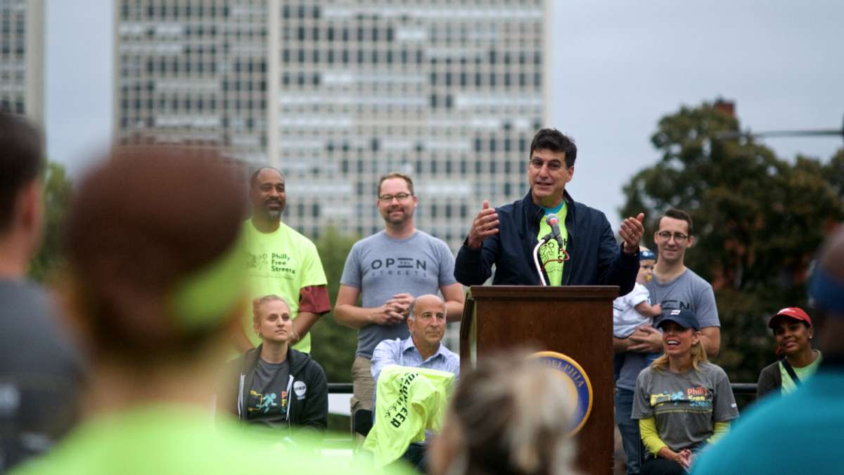 I feel it’s an inaugural event says Philadelphia’s Managing Director Michael DiBerardinis during the opening ceremony for Philly Free Streets Day.