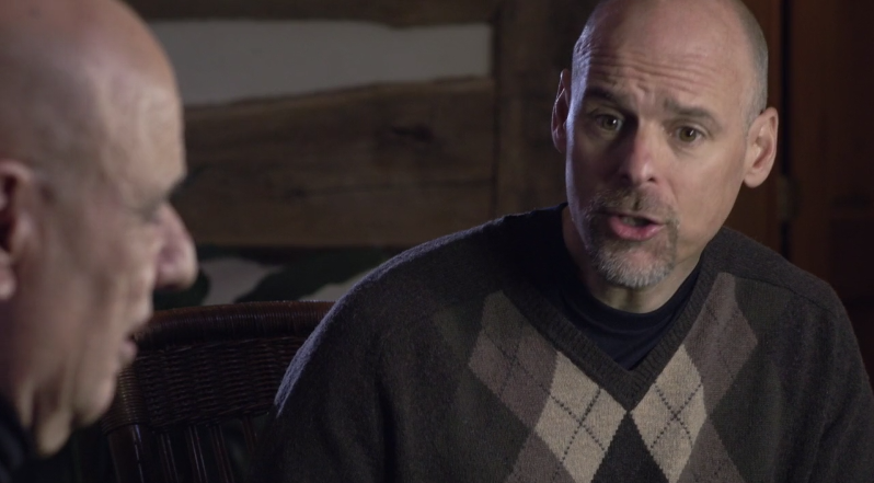  Tony Campolo (left) and his sone Bart are shown in this screen capture from the forthcoming film 'Far From the Tree.' 