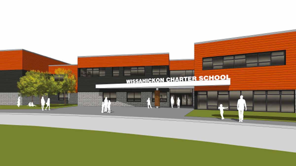  A rendering of the new Wissahickon Charter School in Germantown. (Courtesy of Wissahickon Charter School) 