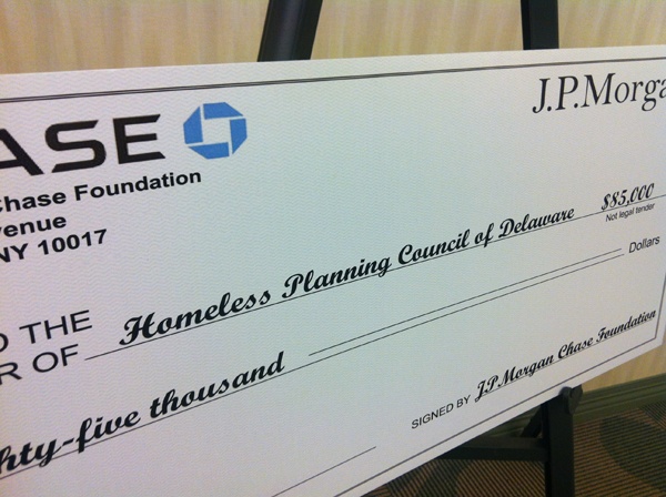 <p>JPMorgan Chase awards money to two great causes in Delaware. (Nichelle Polston/for NewsWorks)</p>
