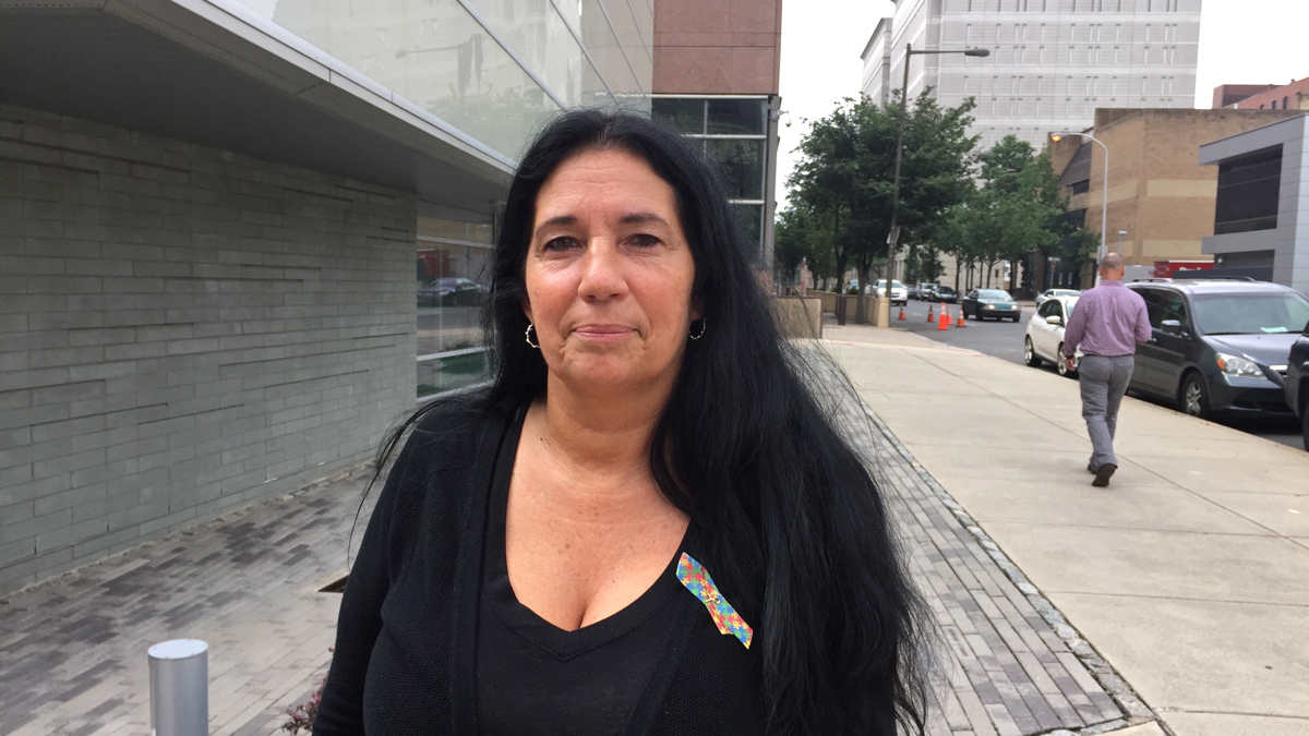 Cheri Honkala of the Poor People's Economic Human Rights Campaign. (Dana DiFilippo/WHYY)