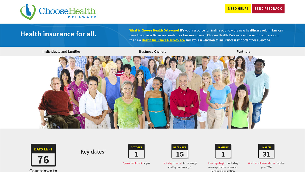  The ChooseHealthDE.com site. 