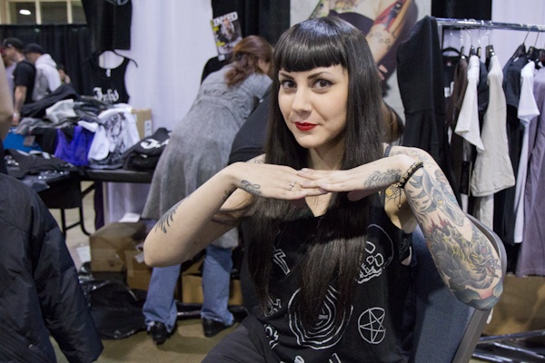 Bethany Wolosky from New York City has always wanted to have a lot of tattoos and says that it's all about self expression.  (Kimberly Paynter/For NewsWorks) 
