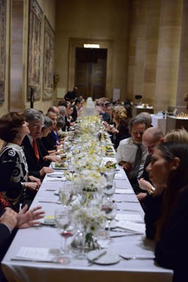 <p><p>Dinner on the Great Stair Hall East Balcony, which included a menu of harvest squash rigatoni, herb-crusted branzino, and vanilla bean brulee prepared by STARR Events (Photo courtesy of Kelly & Massa Photography)</p></p>
