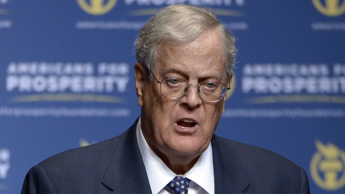  Billionaire businessman and political donor David Koch is shown in 2013. (AP Photo/Phelan M. Ebenhack, file) 