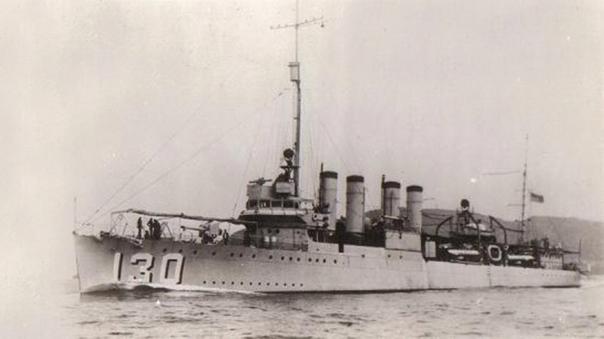  The USS Jacob Jones, sunk by German torpedo off the coast of Cape May, February 28, 1942. (Mid-Atlantic Center for the Arts & Humanities) 