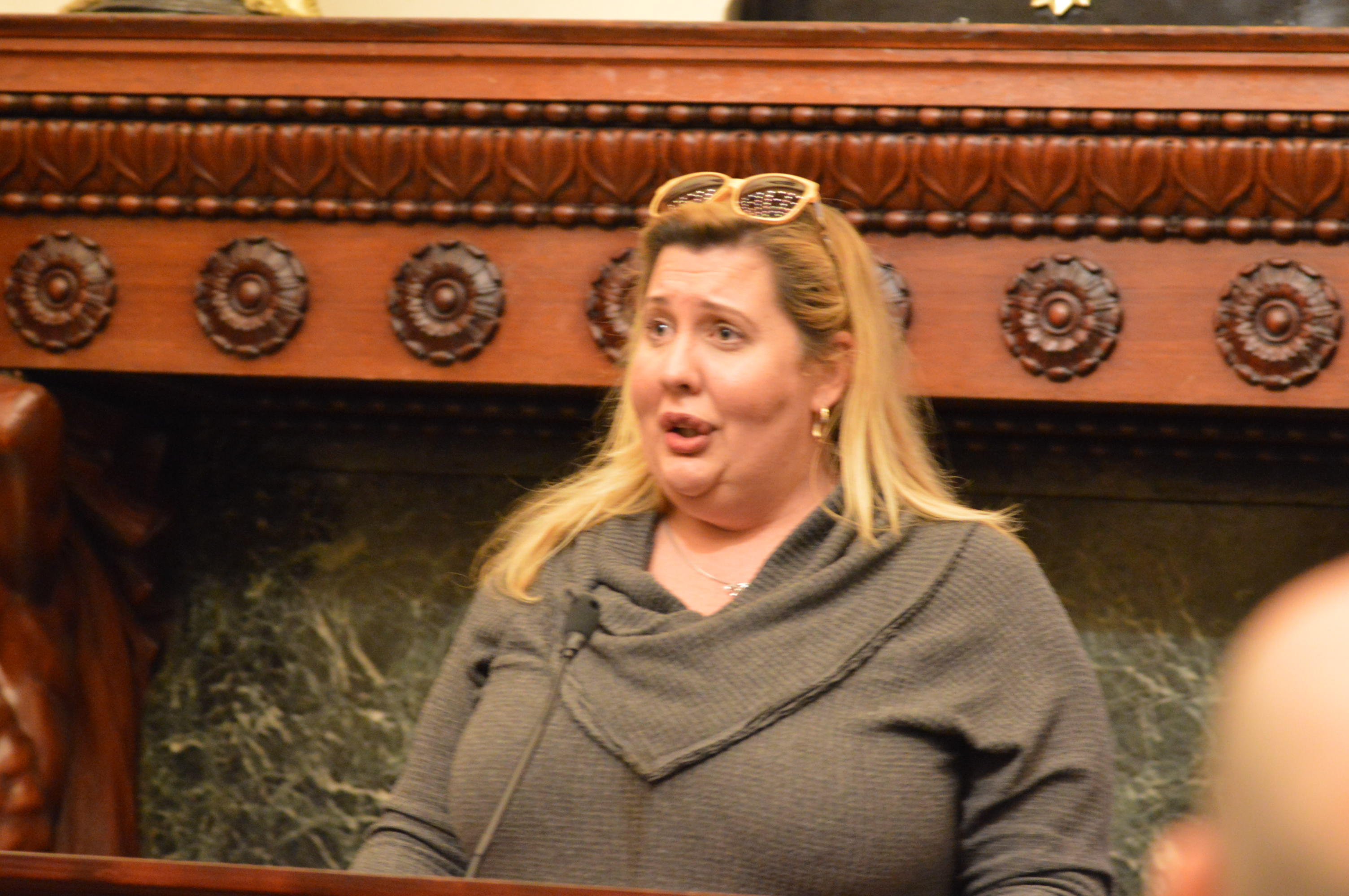  Transgender activist Deja Lynn Alvarez says she's happy to live in Philadelphia. (Tom MacDonald/WHYY) 