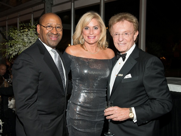 <p><p>Gala keynote speaker, Mayor Michael Nutter (left) with Gay Davidson, and Devereux<br />Pennsylvania advisory board member Buck Riley (Photo courtesy of Susan Beard Designs)</p></p>
