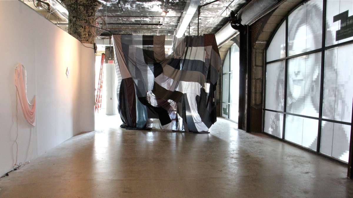 Several of the galleries displaced by a fire at the Vox building have found a temporary home at 990 Spring Garden, including Napoleon, Marginal Utility and Automat galleries. (Emma Lee/WHYY)