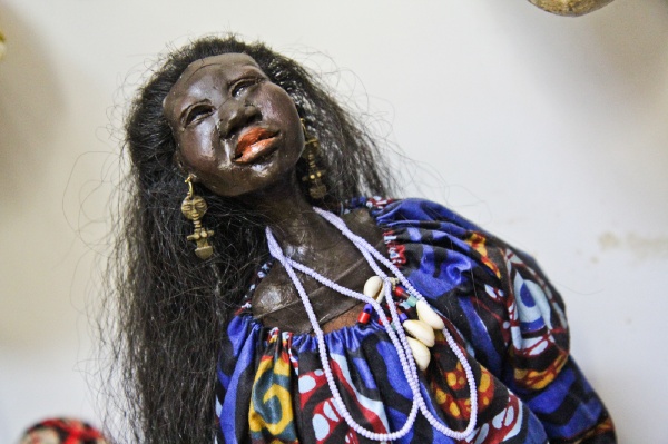 <p><p>This African doll was designed by Marsha Taylor of Michigan. (Kimberly Paynter/for NewsWorks)</p></p>
