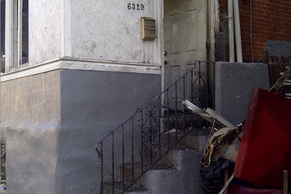 <p><p>Firefighters were called to 6329 N. Beechwood St. at 3 a.m. for a blaze that would claim two lives. (Brian Hickey/WHYY)</p></p>
