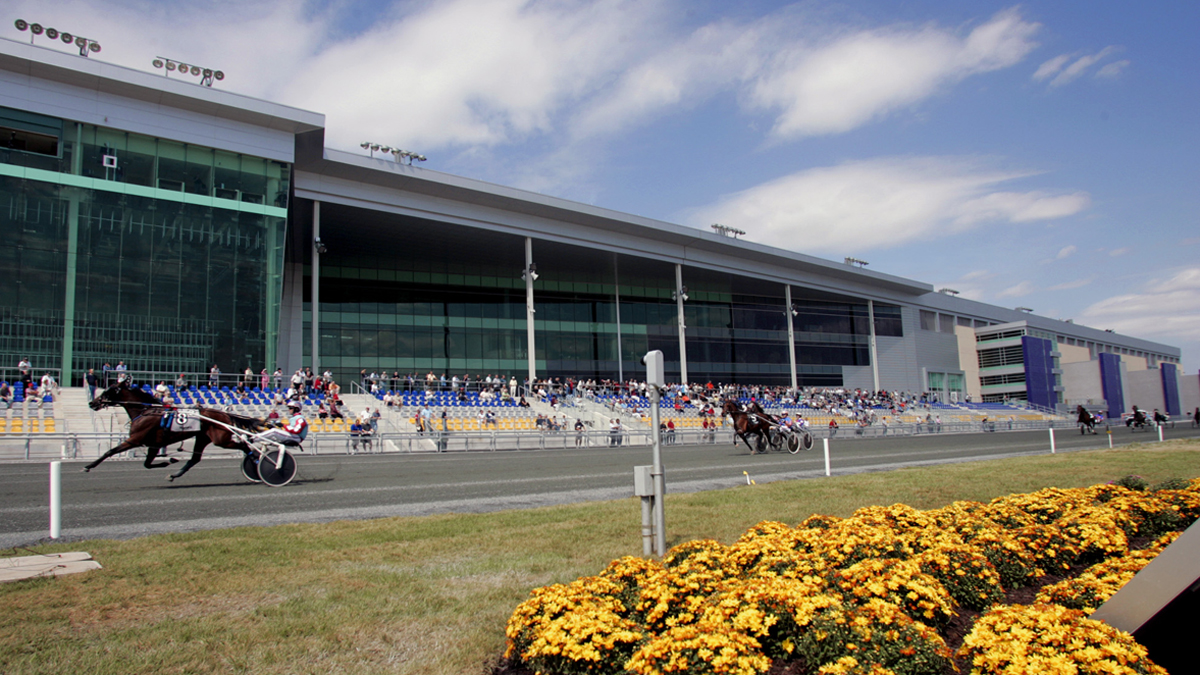  Harness racers pass the finish line at Harrah's Casino & Racetrack in Chester, Pa. Harrah’s Philadelphia is located in a Keystone Opportunity Zone.  The casino and racetrack was exempt from state and local taxes from 2006 through 2013. (AP Photo/George Widman) 