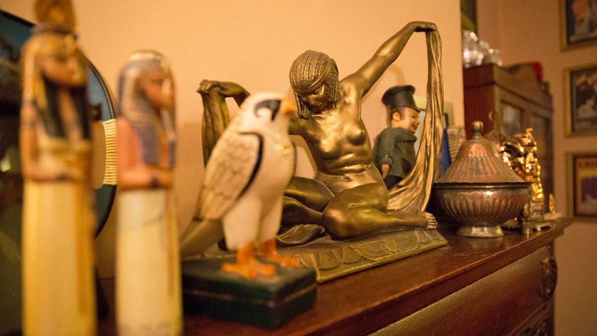 Josef found this metal statue at a flea market in New Mexico.  She spoke to me, said Wegner.  (Lindsay Lazarski/WHYY)