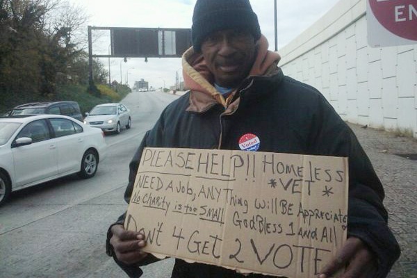 <p><p>50, Sam Dow, voted for the first time today. (Kimberly Paynter for NewsWorks)</p></p>
