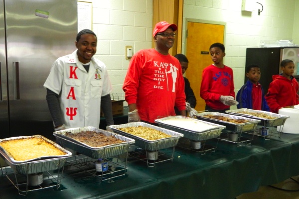 <p><p>The volunteers were happy to give back. (Kiera Smalls/for NewsWorks)</p></p>
