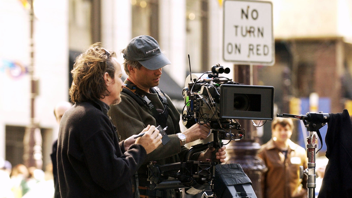  Crew members are on the set of 