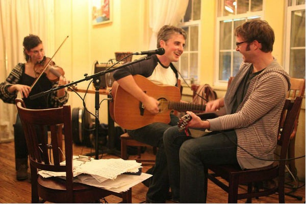 <p><p><span style="font-size: 11pt; font-family: 'Calibri','sans-serif';">The Big Folkin' Experiment's co- hosts, Rosa Diaz and Liam Gallagher, are joined mid-set by friend Peter Joseph on mandolin. (Corinne Warnshuis/ for NewsWorks)<br /></span></p>
<p class="x_MsoPlainText"><span style="font-size: 11pt; font-family: 'Calibri','sans-serif';"> </span></p>
<p><span style="font-size: 11pt; font-family: 'Calibri','sans-serif';"> </span></p>
<p class="x_MsoPlainText"><span style="font-size: 11pt; font-family: 'Calibri','sans-serif';"> </span></p></p>
