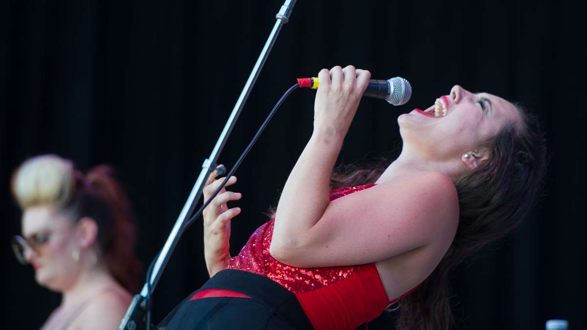 Hurricane Hoss fronts the band of the same name. They performed on the Martin Guitar Main Stage on Friday afternoon.