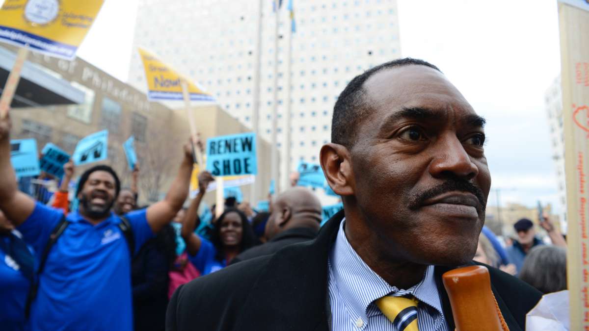 Rodney Muhammad, president of the Philadelphia chapter of the NAACP, compared the proposed Wister conversion to the slave trade. (Bastiaan Slabbers for WHYY)