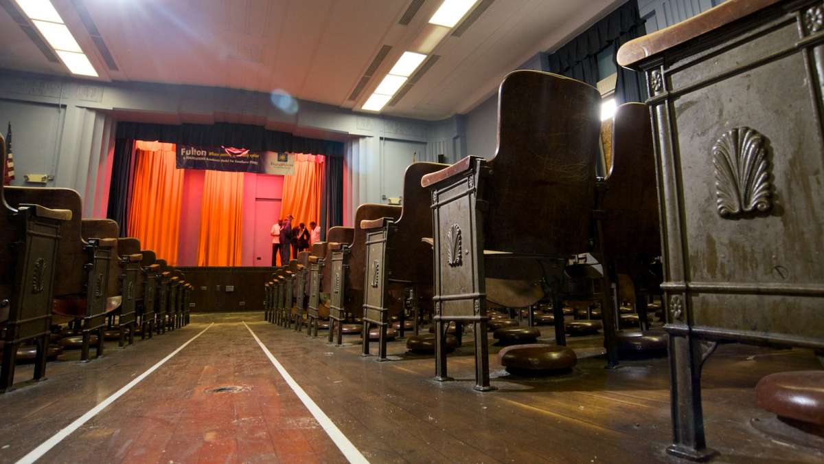 Fulton Elementary's former auditorium. (Bas Slabbers/for NewsWorks)