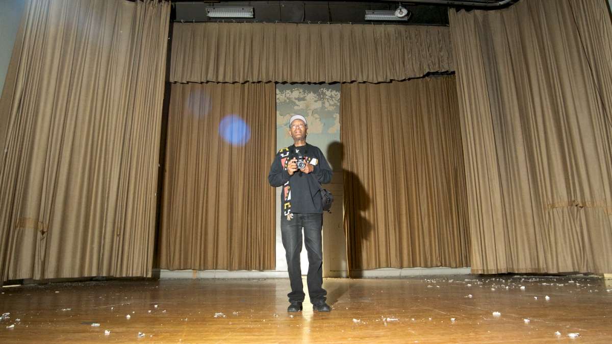 Inside the auditoriun at the former Germantown High School building. (Bas Slabbers/for NewsWorks)