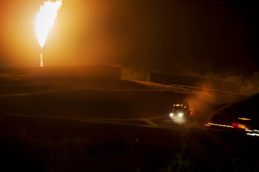 <p><p>A Range Resources flare near McDonald, Pa. People living close to flares are usually not warned of the contaminants they could inhale. (Scott Goldsmith/Marcellus Shale Documentary Project)</p></p>
